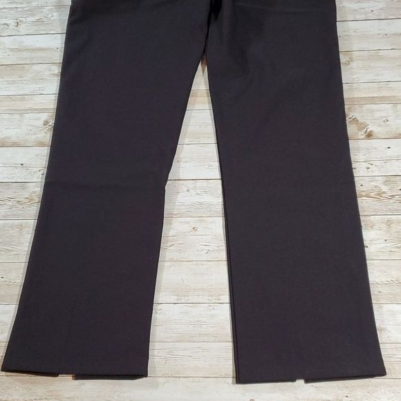 Athleta Wander‎ Slim Crop Split Hem Black Pants High Rise 405534 Women's Size 4 - Picture 9 of 10